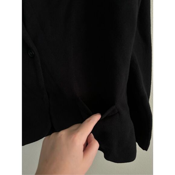 Women’s J.Crew Black School Boy Sweater Blazer SZ Preppy Mature TimelessClassy - Picture 6 of 7